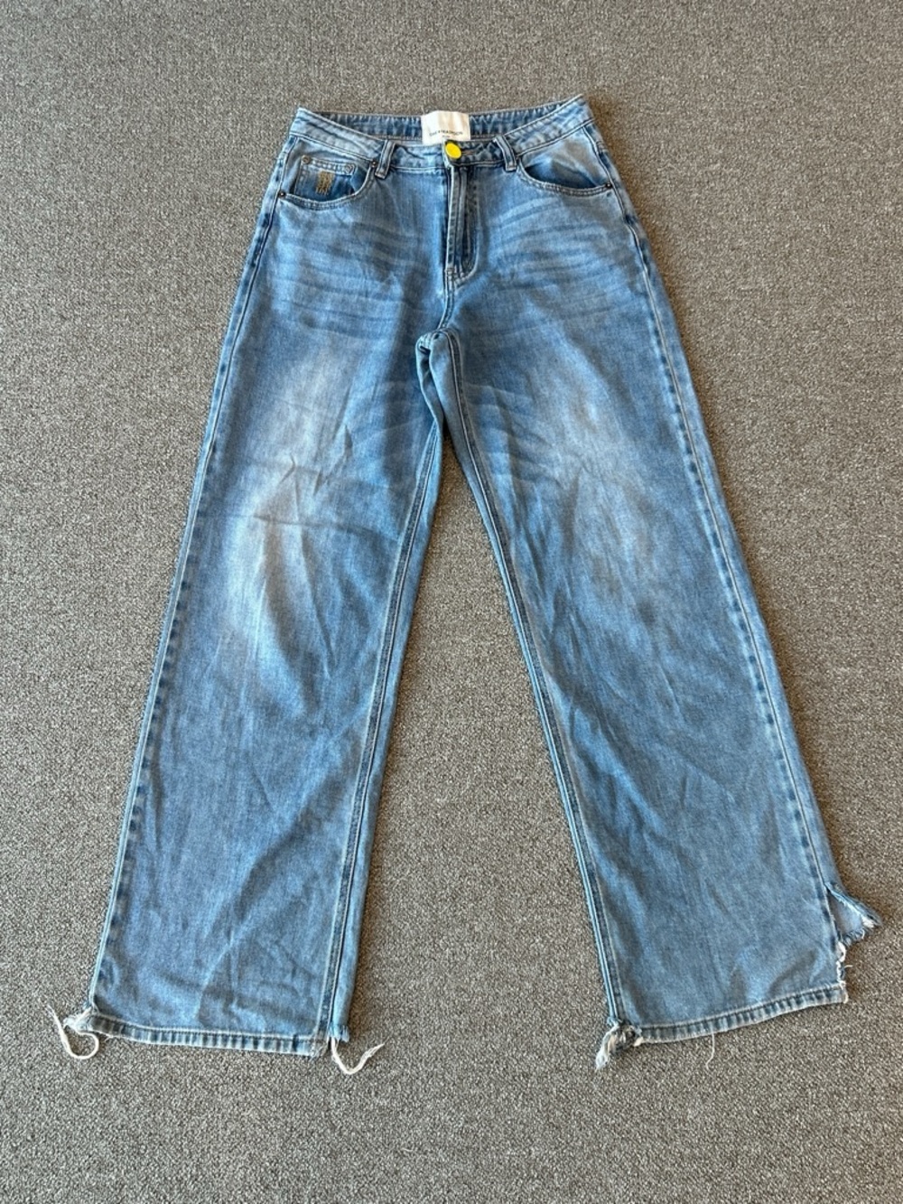 One Teaspoon Wide Leg Blue Denim Jeans 26